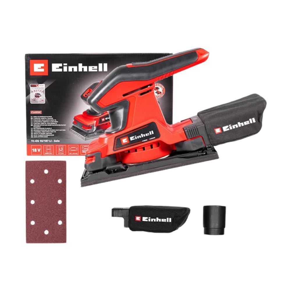 Lixadeira Orbital TremeTreme Bateria 18v Einhell TCOS18187LI