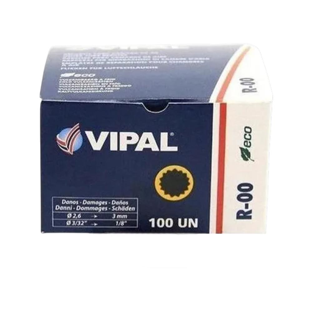 Remendo Reparo Camara Ar Redondo 30mm Vipal R-00 C/100un
