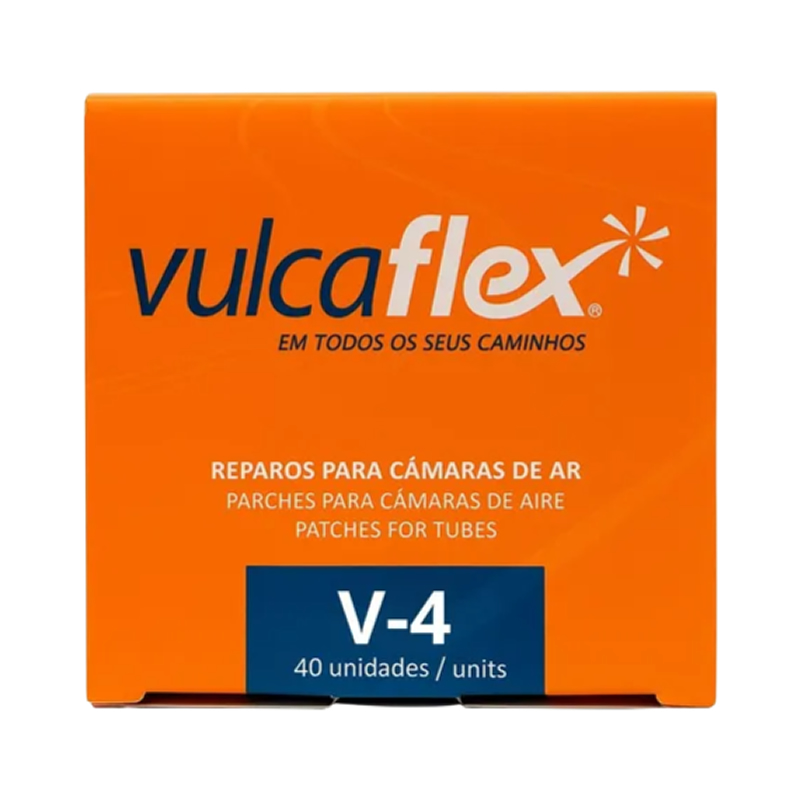 Remendo Reparo Camara Ar Redondo 80mm Vulcaflex V-4 C/20un