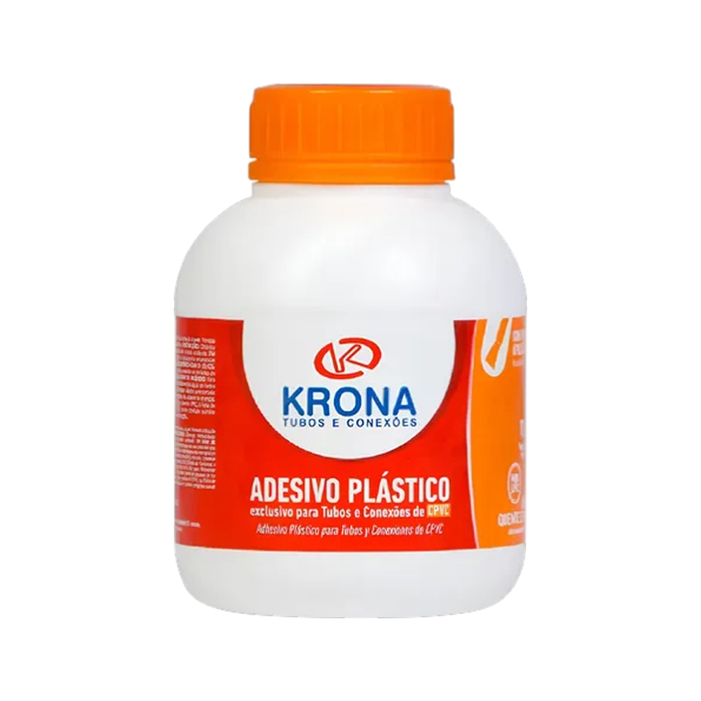 Adesivo Plastico Cola Cano Pvc Agua Quente+Fria 175g Krona