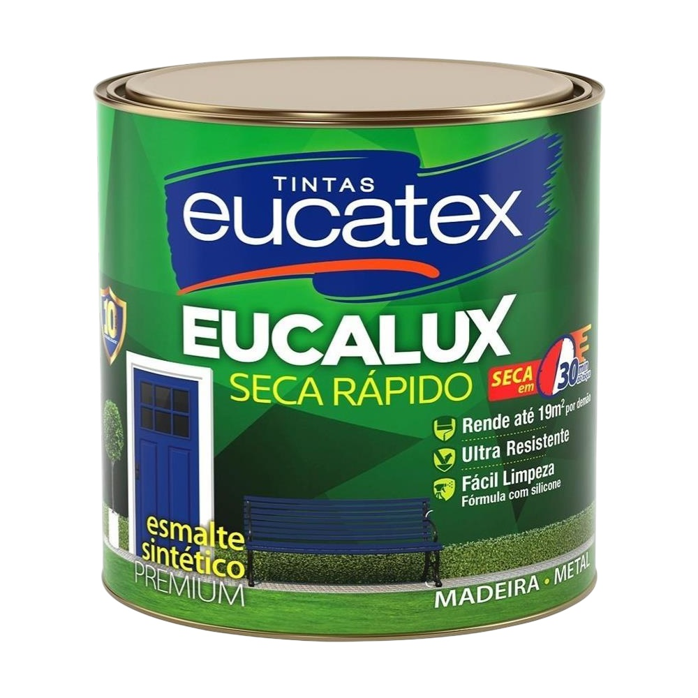 Tinta Esmalte Sintetico Branco Fosco 900ml Eucatex