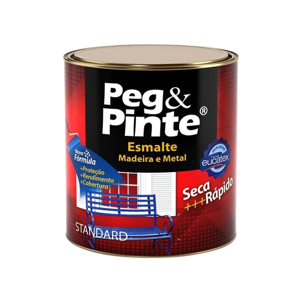 Tinta Esmalte Sintetico Branco Gelo Brilhante 900ml Eucatex