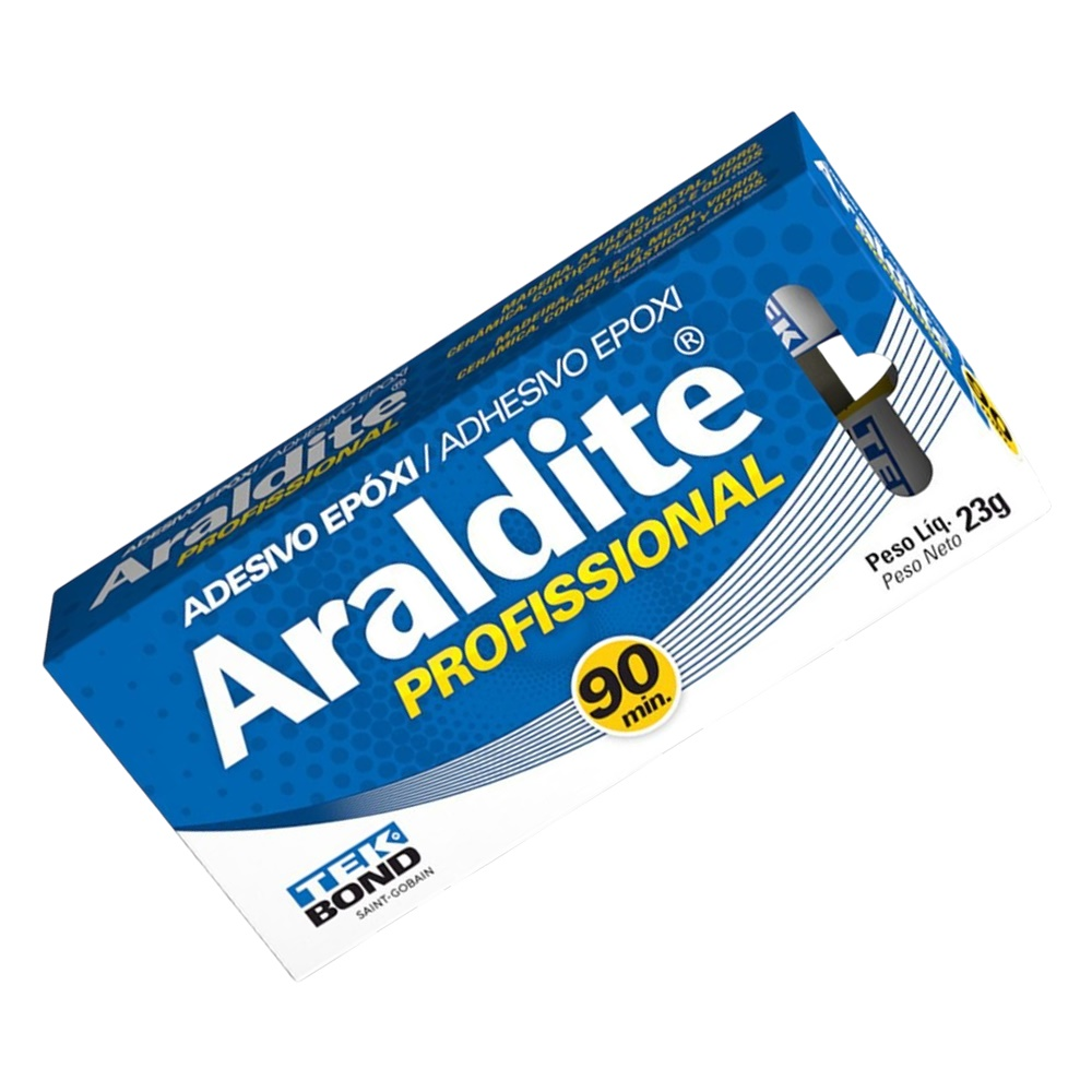 Adesivo Epóxi Cola Araldite Profissional 90min 23g Tekbond