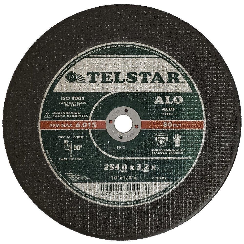 Disco Corte Ferro 254mm P/Policorte 10x5/8" Telstar ALO