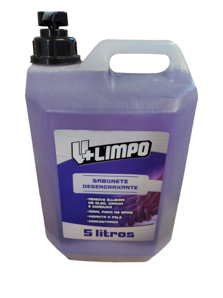 Sabonete Liquido Desengraxante V + Limpo 5 Litros TBR