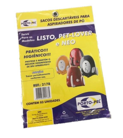 Saco Aspirador Pó Electrolux Neo910-11-12-16/Listo/Pet Lover