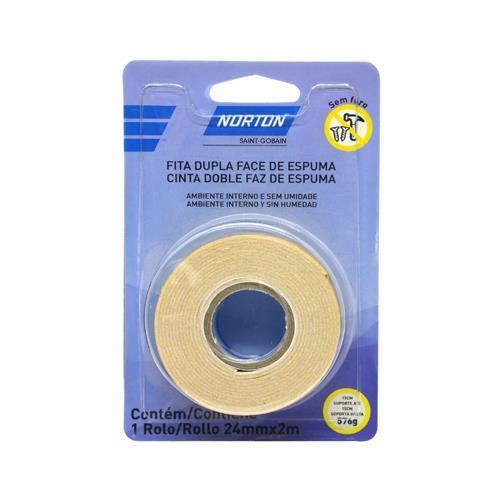 Fita dupla face espuma 12 mm x 2 metros