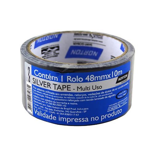 Fita silver tape 48 mm x 10 metros