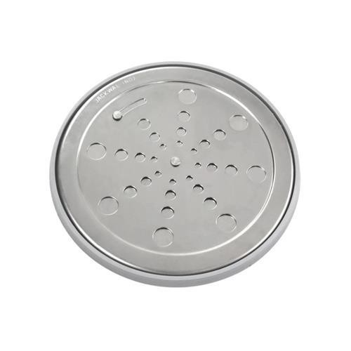 Grelha para ralo em aço inox redondo 10 cm