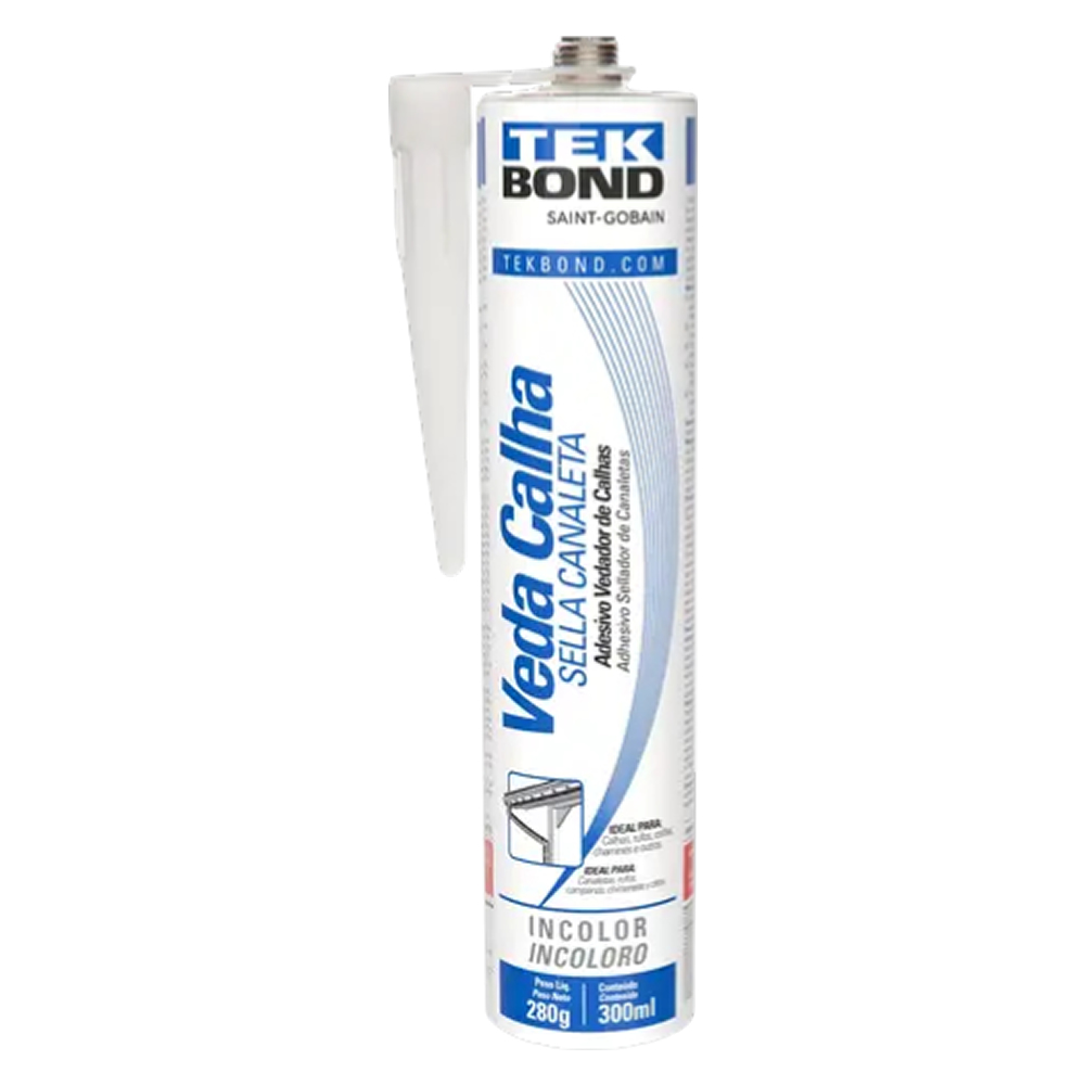 Selante Tubo Veda Calha Incolor 300ml/280g Tekbond