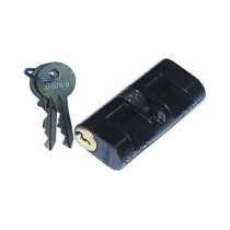 Cilindro para fechaduras 48 mm com rosca e parafuso C400 PF Preto