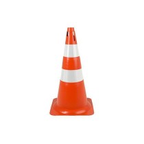 Cone sinalização rígido laranja/branco 50 cm WPS1914
