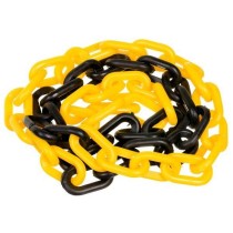 Corrente PVC preta/amarela WPS1928 (venda por metro)