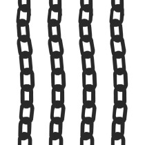 Corrente PVC preta WPS1927 (venda por metro)