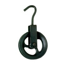 Roldana em ferro fundido com Gancho 10cm Biehl Ref.4095010
