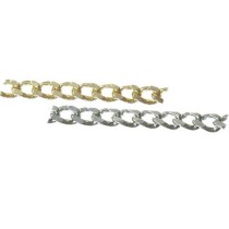 Corrente Decorativa Torcida Redonda 2,4mm Bicromatizada 1mt