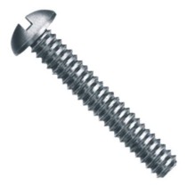 Parafuso Ferro Rosca UNC Cabeça Redonda Fenda 3/16 x 1.1/4"