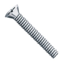 Parafuso rosca máquina inox cabeça chata fenda UNC 3/16 x 5/8"