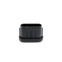 Ponteira PVC interna oblonga 16 x 30 mm preta 018010000