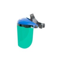 Protetor facial acrílico verde 8" carneira com catraca WPS0721