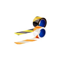 Fita zebrada laranja/branca WPS1931