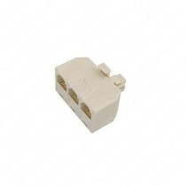 Adaptador RJ11 macho x 3 RJ11 fêmea 48.819 - Importado