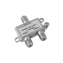 Divisor antena/parabólica 2 saídas 2400 mHz 33255 - Importado