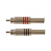 Plug de metal RCA vermelho 12.176 - Importado