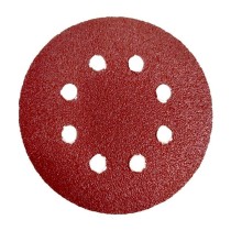 Disco Lixa Pluma Vermelho 125mm 5" 40 8 furos Bestfer