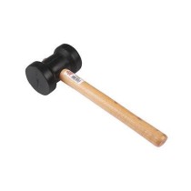 Martelo de borracha preto 80 mm 33010