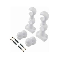 Suporte para varão cortina duplo 28 mm cerejeira