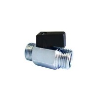 Válvula esfera mini macho-macho 1/4"