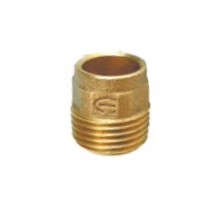 Conector rígido cobre rosca macho 15 x 1/2" NPT com bolsa 804