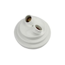 Plafonier redondo branco duplo PF-002