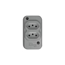 Tomada barra 2P+T 2 saídas T-207
