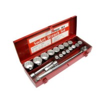 Jogo de soquete com catraca 3/4" 21 peças W-21