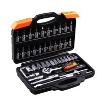 Jogo de soquete com catraca 1/4" 46 peças W-46
