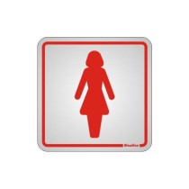 Placa sinalização alumínio 15 x 15 120AD "Mulher/Women"