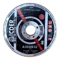 Disco Corte Ferro 110mm P/Serra Marmore 4.3/8" Icder A36QB32