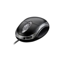 Mouse óptico USB preto C3TECH - Importado