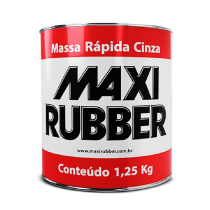 Massa Rapida Secagem Cinza P/Nivelamento 1,25kg MaxiRubber