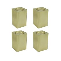 4 Lata Metal Quadrada Vazia 18l Artesanato Solvente Tinta