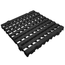Estrado Piso Plastico Encaixavel Preto Pesado 50x50x4,5cm