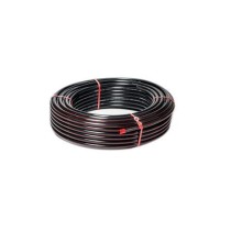 Mangueira Irrigacao Preta PEBD 1"x3mm Ponteira Vermelha 1mt