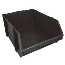 Caixa Box Gaveteiro Industrial Bin Preta N°8 19x31x41cm