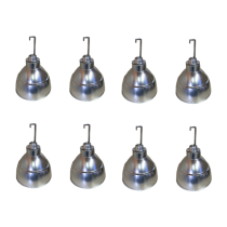 Kit com 8 Luminaria Industrial 16" Bocal E-40 C/Gancho Usada