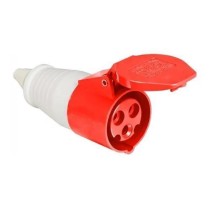 Conector Femea Vermelho 380/440v 16a 3 polos - CIWD-16P3H9E53