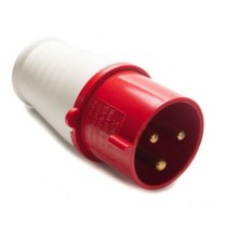 Plugue Macho Vermelho 380/440v 16a 3 polos - Weg PIWD-16P3H9E53