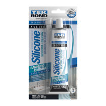 Silicone Acetico Branco Blister Uso Geral 50g Tekbond