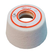 Rebolo Copo Conico Branco s/Rosca 4x2 Grão 80 Alcar